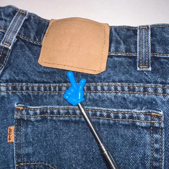 VTG 90s Levi’s Orange Tab Denim Shorts 951 Relaxed Fit Size 12 Jorts - Picture 4 of 11